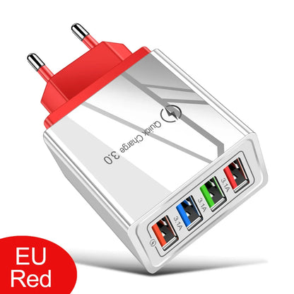 EU/US Plug USB Charger Quick Charge 3.0 For Phone Adapter