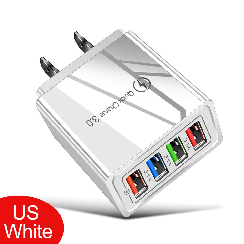 EU/US Plug USB Charger Quick Charge 3.0 For Phone Adapter