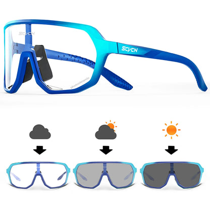 Men Bike Photochromic Glasses Cycling Sunglasses for Women Sports