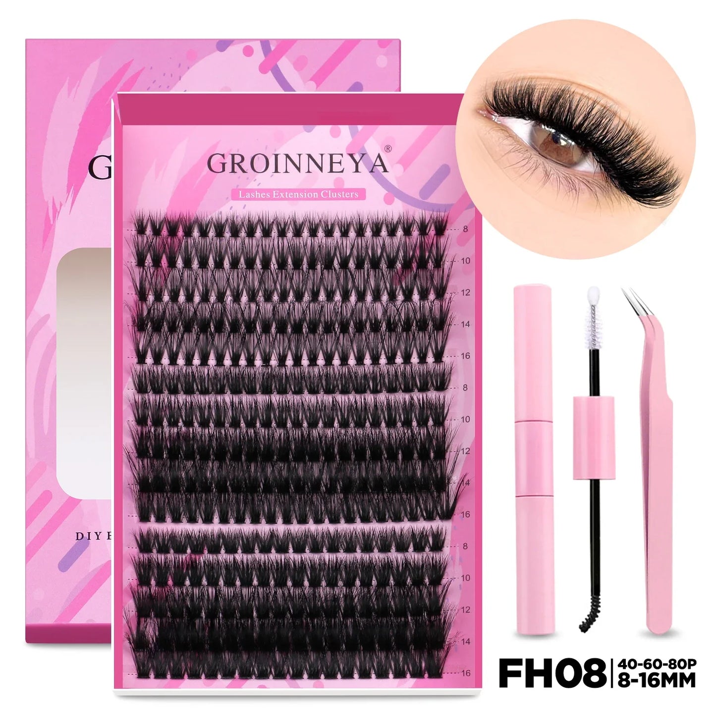 GROINNEYA DIY Lash Extension Kit