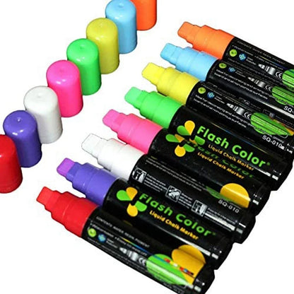 8 Color/set LED Highlighter Fluorescent Marker Pens Erasable