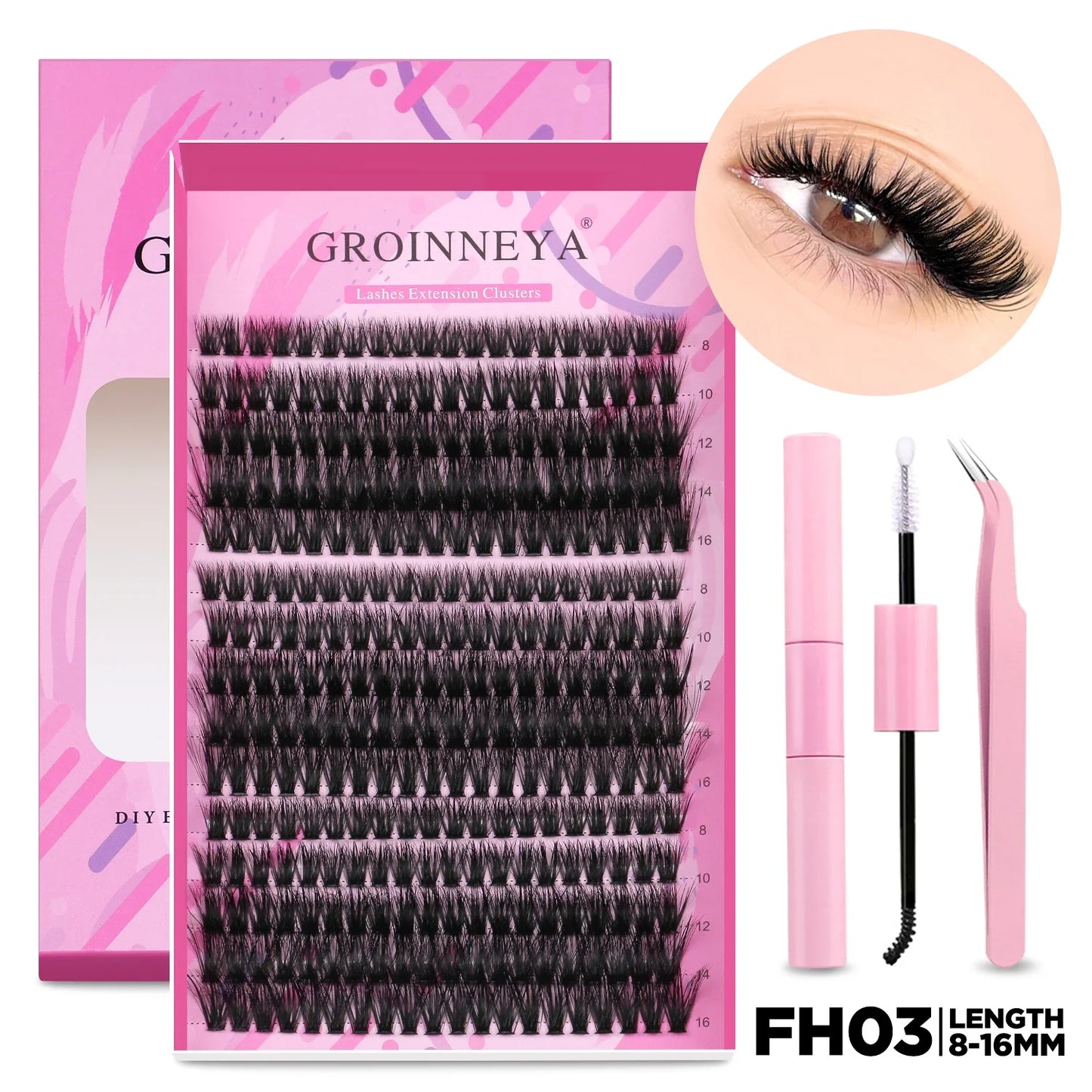 GROINNEYA DIY Lash Extension Kit