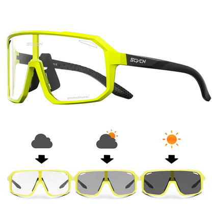 Men Bike Photochromic Glasses Cycling Sunglasses for Women Sports