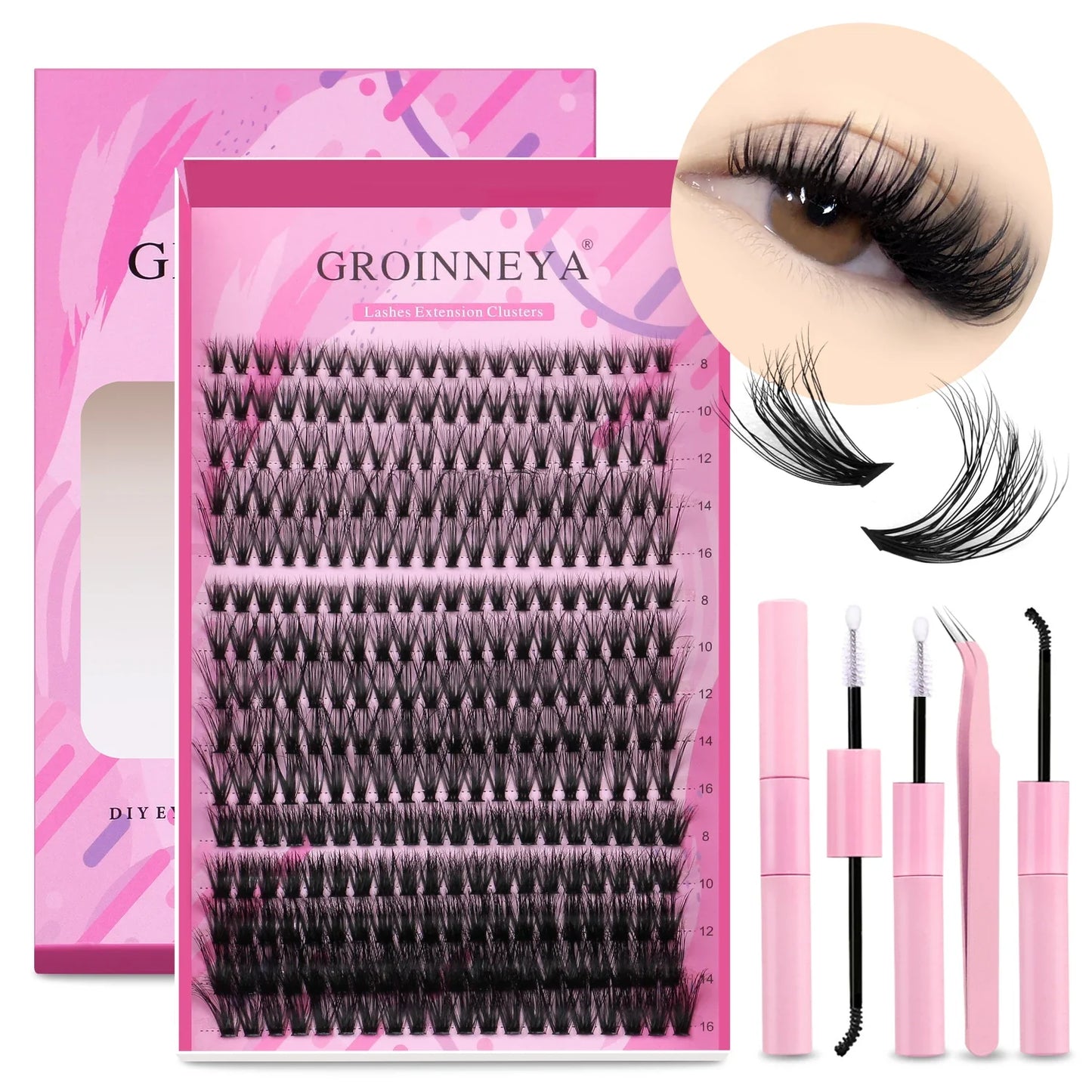 GROINNEYA DIY Lash Extension Kit