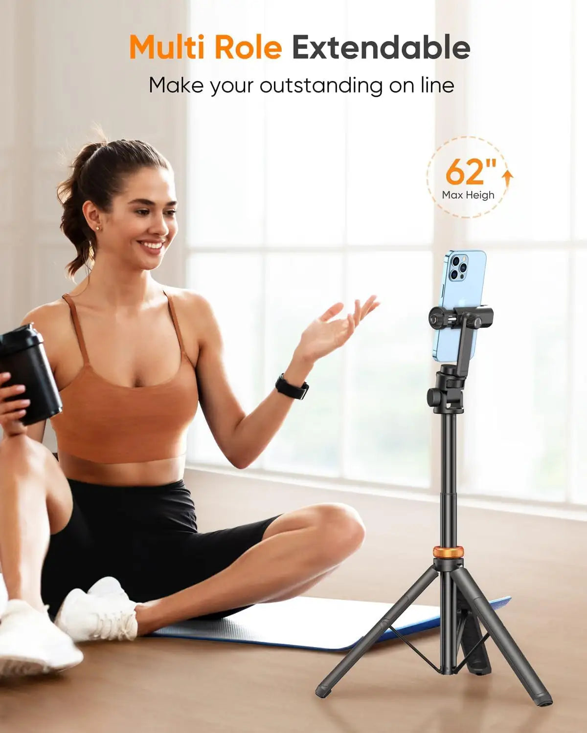 Phone Tripod with Remote for iPhone & Android